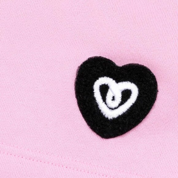 B.Sure Pink And Grey Drawstring Shorts - Picture 3 of 4